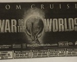 War Of The Worlds Vintage Movie Print Ad Tom Cruise TPA10 - $5.93