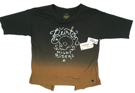 NEW $55 Cute Burton Locsha T Shirt!  Ombre Design  Skull Graphic  Split Back - £15.80 GBP