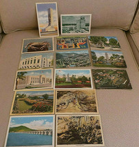 15 US Cities &amp; States Postcards 1940&#39;s w 9 Postmarked All take 1cent sta... - $8.00