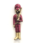 Sarah Coventry Nutcracker Soldier Christmas Pin Red Gold Enamel Holiday ... - $16.39 CAD