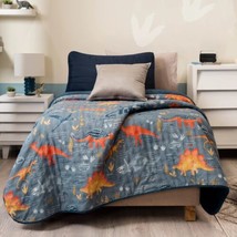 Dinos Special Fabric Reversible Ultraslim Comforter Set 1 Pcs Twin Size - £35.61 GBP