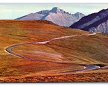 Trail Ridge Road Rocky Mountain National Park Colorado UNP Chrome Postca... - £2.32 GBP