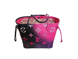 LOUIS VUITTON Monogram Giant Spring In The City Neverfull MM Midnight Fuchsia - £3,345.02 GBP