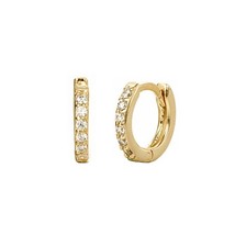 DoreenBeads Fashion Hoop Earrings For Women Hoop Earrings Gold Color Circle Ring - £6.70 GBP