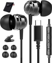 USB C Headphones USB C Earbuds USB C Earphone USB C Headphone Plug Noise Canceli - £25.35 GBP