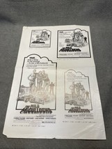 The Wild McCullochs Movie Poster Pressbook Kit Vintage Cinema JD KG 1975 - £27.25 GBP