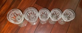 Set 10 Kusak Cut Glass Works Chantilly Lace Crystal Wine Cordial Glasses HandCut image 9