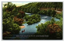 Indian Creek Along US Hwy 71 Ozarks Missouri MO UNP Linen Postcard Z2 - £2.29 GBP