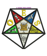 OES Grand Chapter Eastern Star Digitized embroidery design Digital Download - $8.13 CAD
