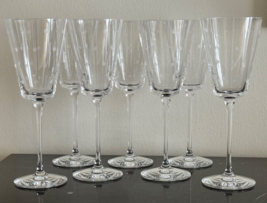 Lenox Kate Spade Larabee Dot Set of 7 Crystal Iced Tea or Wine Glass - £318.08 GBP