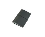 NEW Rustico Black Leather Pocket Journal Refillable Travel Notebook 3.75... - $12.50