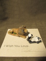 Ron Hevener Lion and Lamb Miniature Figurines - $25.00