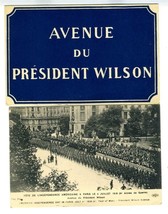 2 July 4 Independence Day 1918 Postcards Paris France Avenue du President Wilson - £19.45 GBP