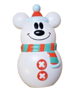 Disney Mickey Mouse White Holiday Christmas Light Gemmy Snowman Lawn Blo... - £68.52 GBP