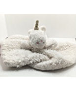 Mudpie  Baby Security Blanket White Unicorn Lovey Plush - $13.87