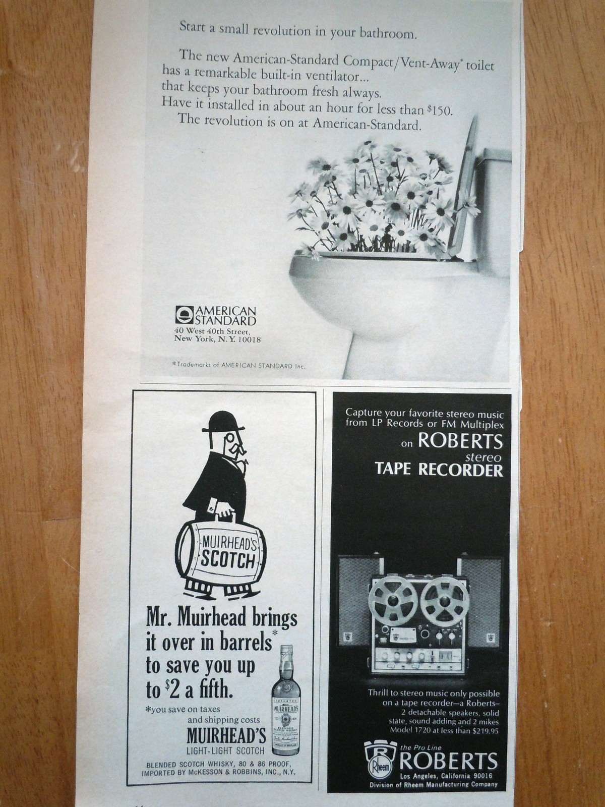 Muirhead’s Scotch American StanSmall Print Magazine Advertisements 1967 - $3.99