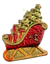 A Holiday Tradition Christmas Ornament Santa&#39;s Sleigh Hand Painted  - $5.94