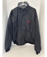 Circuit City Black Embroidered Full Zip Windbreaker Bomber Lined Jacket  XL - $701.77 MXN