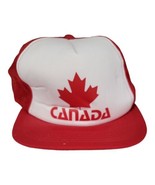 Vintage Canada Leaf Snapback Trucker Hat 80s Red Frozen Hipster - €24,85 EUR