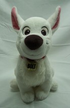 Walt Disney Store Pixar Soft Large Bolt The White Dog 13&quot; Plush Stuffed Animal - £54.53 GBP