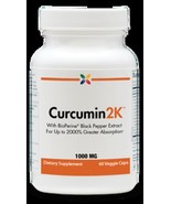 Curcumin 2K Formula 1000mg with Black Pepper Extract 30 Softgels - $44.01 CAD