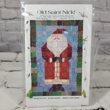 Old Saint NIck Rag Edge Santa Pattern-Saginaw St. Quilts - £7.44 GBP