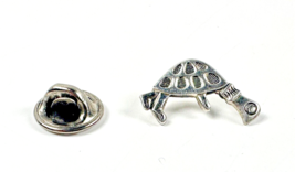Vintage .925 Sterling Silver 3/4&quot; Turtle Brooch Pin - Cartoonish - £9.97 GBP