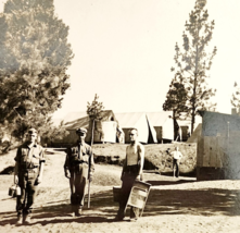 1940s WW2 RPPC Military Army Camp Postcard Real Photo Unposted Antique F10A - €25,73 EUR