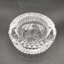 Vintage Waterford Crystal Cut Maeve Clear Glass 2 Lobe Ashtray 4" Gothic... - $15.32