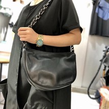  Natural Cowhide Crossbody Bags Women 2022 Fashion Messenger Bag Leather Handbag - £62.65 GBP
