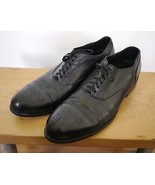 Cole Haan Black Leather Comfort Soles Wingtip Cap Toe Oxford Shoes Mens ... - £97.14 GBP