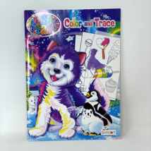 lisa frank Color and Trace Book 2012 Art Gumball Bear Wolf Tear and Share Pages - £6.31 GBP
