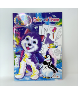 lisa frank Color and Trace Book 2012 Art Gumball Bear Wolf Tear and Share Pages - $7.87