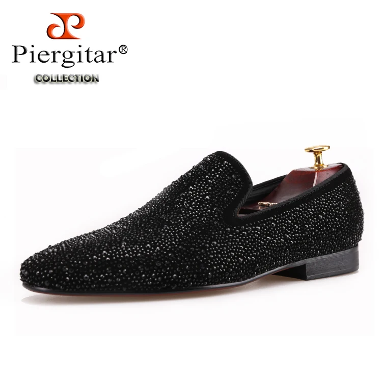 men leather shoes with mixed colors rhinestones prom and banquet men cas... - $277.09