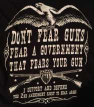 2nd Amendment shirt men size M black short sleeve 100% cotton Delta tag - $11.87