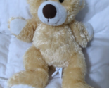 Sabbit plush hand puppet teddy bear stuffed animal toy golden tan beige ... - $9.89