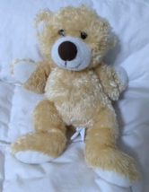 Sabbit plush hand puppet teddy bear stuffed animal toy golden tan beige ... - $9.89