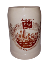 Kubys Sausage House Dallas Texas Pottery Beer Stein 0.5L West Germany Vintage - £29.53 GBP