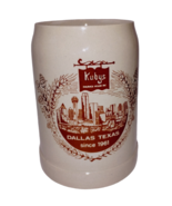 Kubys Sausage House Dallas Texas Pottery Beer Stein 0.5L West Germany Vi... - $36.96