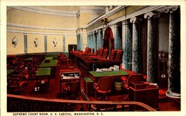 US Supreme Court Room US Capitol Washington DC-Vintage Postcard-bk47 - £2.33 GBP