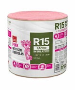 R- 15 Faced Fiberglass Insulation Roll 15 in. x 24 ft. - $1,102.38 MXN