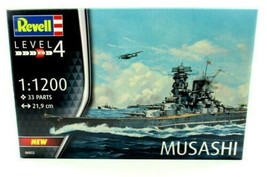 Battleship, Musashi Heavy Cruiser Japan Navy YEAR1944 REVELL-KIT 1:1200 Level 4 - £32.39 GBP