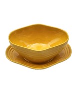 Bauer California Pottery Ringware Gravy Boat Yellow Attached Underplate ... - €50,60 EUR
