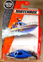 2016 Matchbox Rescue 58/125 TINFORCER Silver-Blue w/Black Deck-Motors - $12.00