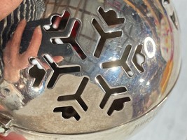 Lenox Silverplate GIVING BALL Ornament Snowflake Friend to Friend Year After Yea - £19.78 GBP