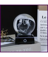 1pc, 3D Carved Spherical Dolphin Crystal Lamp, Crystal Decoration Gift, ... - $31.99