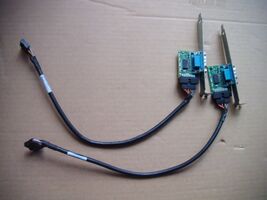Lot of 2 HP 2nd Serial Port Z4 G4 Profile Full W/Cable 628646-001 012711... - $20.91 CAD