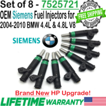 NEW OEM Siemens x8 HP Upgrade Fuel Injectors for 2006, 07, 2008 BMW 750i 4.8L V8 - $554.39