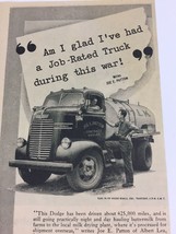 WWII 1945 New Dodge Trucks Big trucks. Farm Trucks Print Ad Please Buy W... - £13.56 GBP