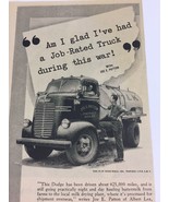 WWII 1945 New Dodge Trucks Big trucks. Farm Trucks Print Ad Please Buy W... - £14.20 GBP